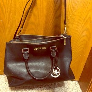 Michael Kors black and gold purse